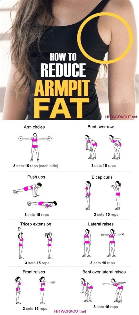 Effective Workout To Get Rid Of Armpit Fat Fast Fitness Workouts ...