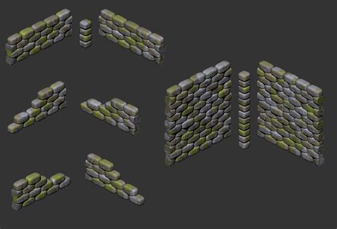 Almost Seamlessly Tileable Isometric Dungeon Walls OpenGameArt Org