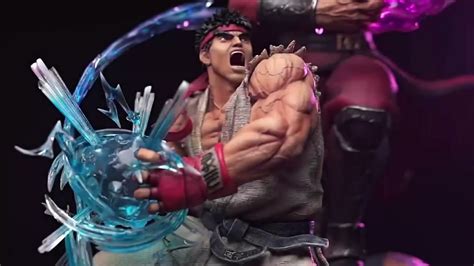 Street Fighter V Champion Edition Ryu Vs M Bison Scale Statue