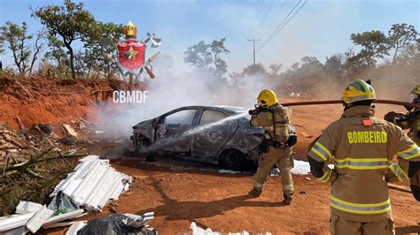 Corpo Carbonizado é Encontrado Dentro De Carro Na Df 001 Jornal De