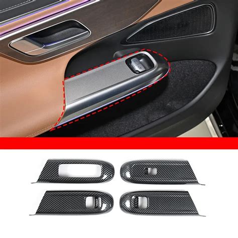 Car Interior Window Glass Lift Switch Frame Cover Tirm For Mercedes Benz E Class W214 E260