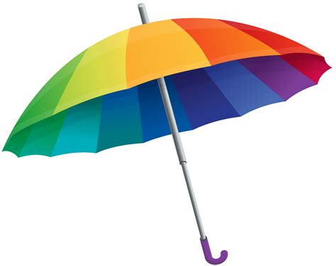 Rainbow Umbrella PNG Clipart Image | Gallery Yopriceville - High ...