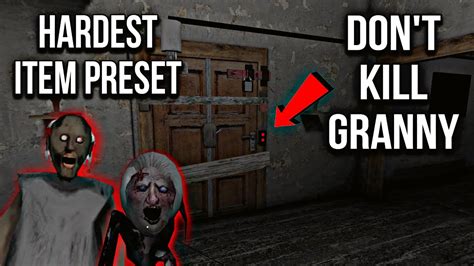 Granny V Extreme Mode Door Escape In The Hardest Items Preset But