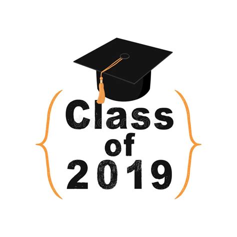 Class Of 2019 Graduation Sign Stock Illustration Illustration Of