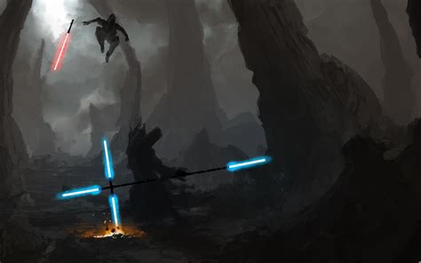 Star Wars Lightsaber Duel Wallpaper ·① WallpaperTag