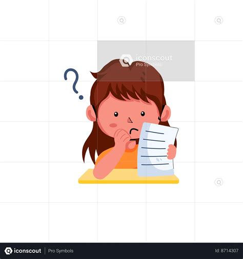 Confused Student Animated Icon download in JSON, LOTTIE or MP4 format