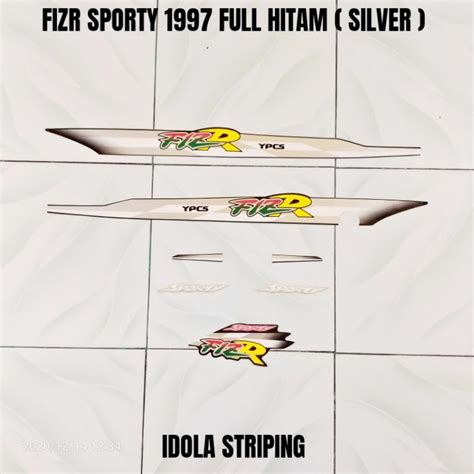 Jual Striping FIZR Sporty 1997 Full Hitam Silver Shopee Indonesia