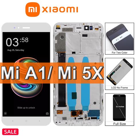 Tela Frontal Xiaomi Mi A1 5x Display Tela Touch Frontal Aro