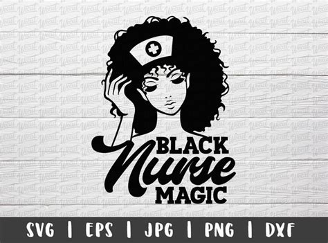 Black Nurse Magic Svg Files For Cricut Rn Cna Lpn Svg Etsy