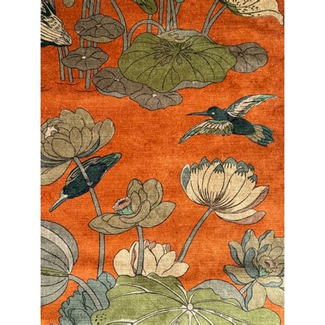 Nympheus G P And J Baker Velvet Fabric 1 Yard Spice Chairish