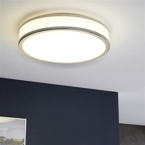 Palermo 2 Chrome Large Round LED Ceiling Light 95684 The Lighting