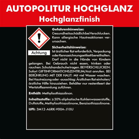 L X Ml Autopolitur Hochglanz Lack Farbauffrischer