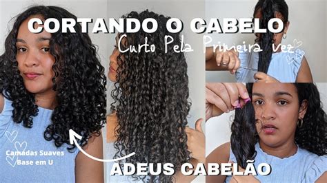 Cortando Meu Cabelo Cacheado Curto E Em Camadas Sozinha Base Em U