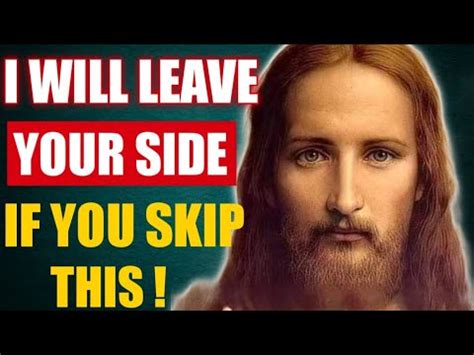 God Says Jesus Will Leave You Forever If You Ignore God Message