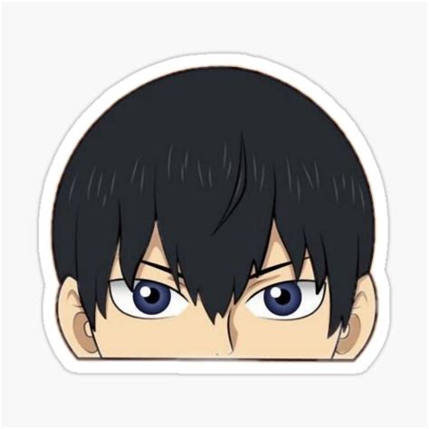 Kageyama Tobio Peeker Haikyuu Sticker For Sale By Lois Store