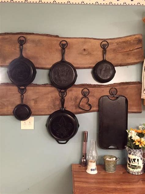 Pin By Kathi Tagliamonte On Cast Iron Display Ideas Rustic Kitchen Design Farmhouse Kitchen