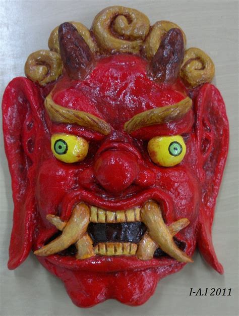 Chinese Demon Mask By Inesive On Newgrounds