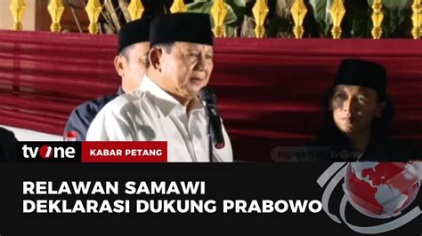 Prabowo Terima Dukungan Dari Relawan Samawi Siap Lanjutkan Kebijakan