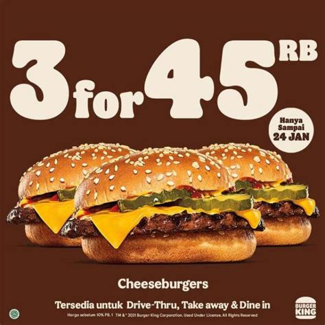 Harga Burger King Newstempo