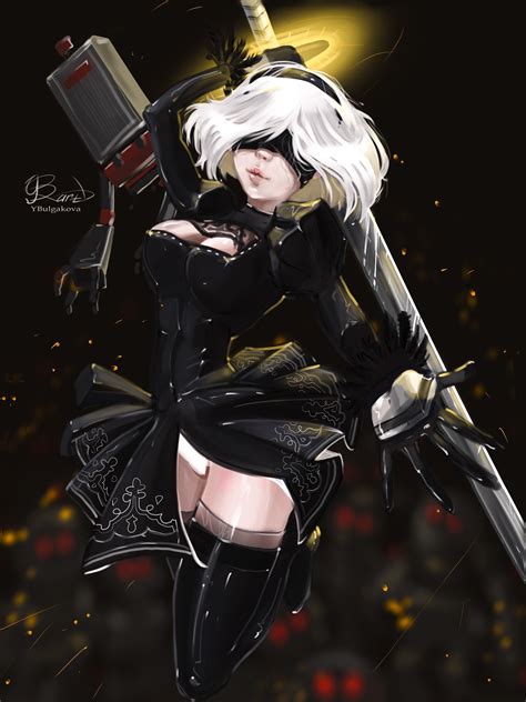 Artstation Art Nier Automata 2b