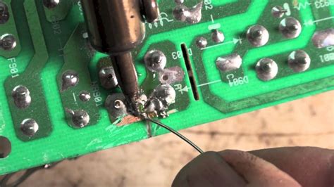 Solder Repairs On Hvac Circuit Boards Youtube