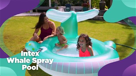 Intex Whale Spray Pool Intex Indonesia Youtube