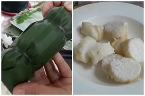 Tanpa Direbus Begini Trik Bikin Lontong Daun Pisang Agar Tak Berair