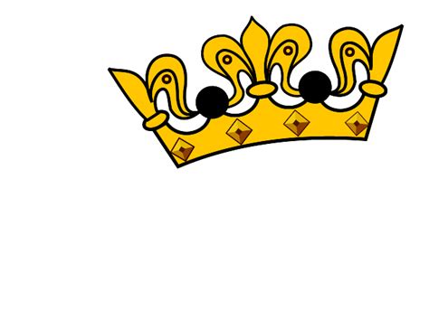 Tilted King Crown Clip Art