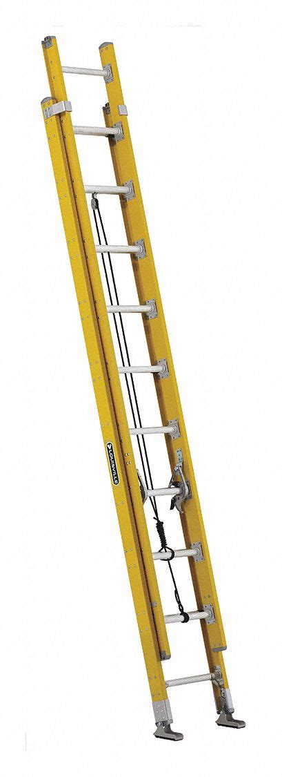 Louisville Ft Overall Ht Fiberglass Extension Ladder Y