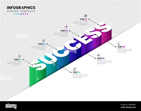 Infographic Design Template Business Concept With Steps Can Be Used