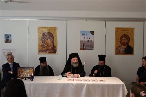 Archbishop Makarios Of Australia Visits Greek Orthodox Christian