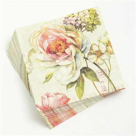 Sheet Decoupage Napkin Cm Ply Paper Serviettes For Decoupage