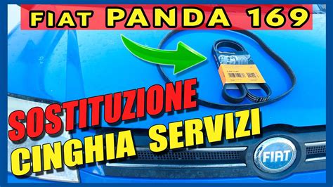 Sostituzione Cinghia Servizi Panda 169 Replacing The Drive Belt On A