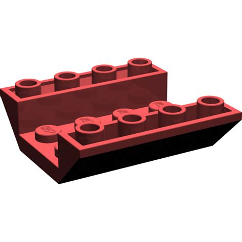 Lego Dark Red Slope X Double Inverted With Open Center No