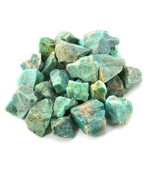 Shubhanjali Natural Rough Amazonite Raw Stone For Reiki Crystal Healing