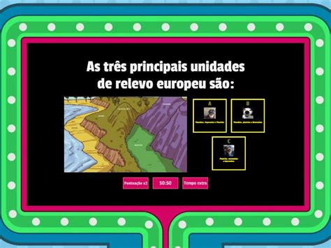 Relevo E Hidrografia Da Europa Gameshow Quiz