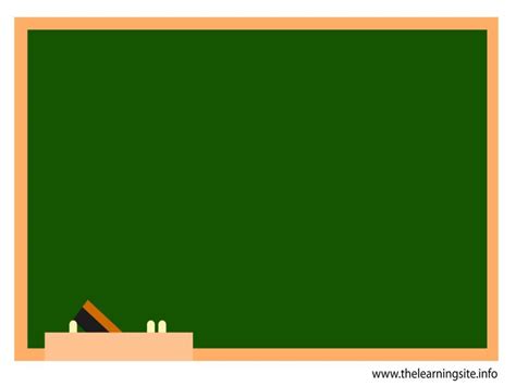 Green School Chalkboard Backgrounds for Powerpoint Templates - PPT Backgrounds