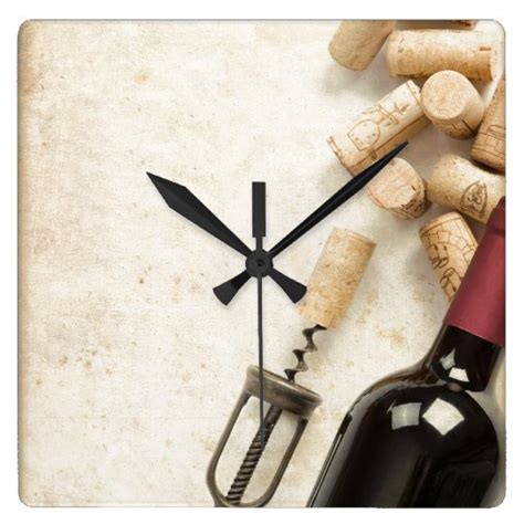 wine bottle wall clock zazzlecom
