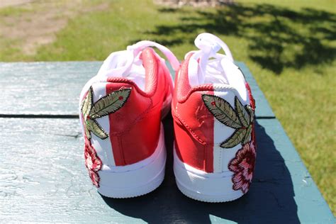 Custom Nike Air Force 1 Sneakers Rose Edition | Etsy