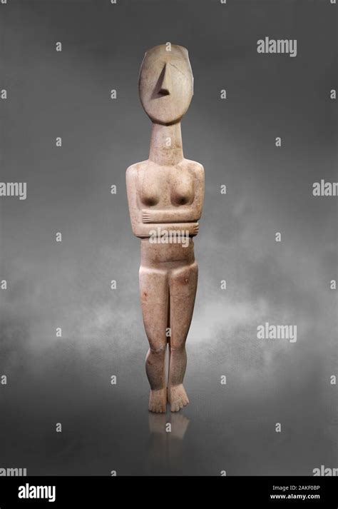 Large Female Cycladic Canonical Type Spedos Variety Female Figurine