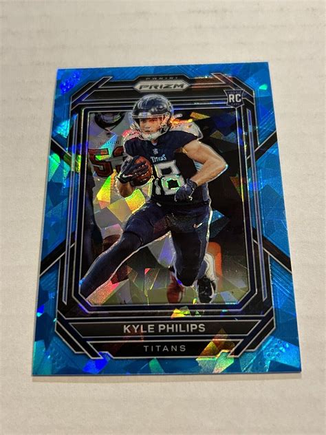 Panini Prizm Kyle Philips Blue Ice Rookie Titans Sp Ebay