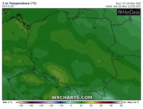 Pogoda na jutro sobotę 20 listopada Wichura i opady utrzymają się