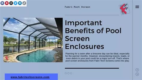 Ppt Cape Coral Fl Pool Screen Enclosure Fabri Tech Screens