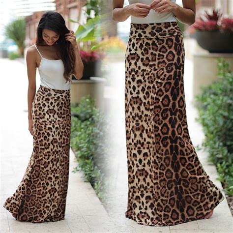 Whoa We Are Going Nuts Over This Stunning New Leopard Maxi Skirt The Print Is So Cool And The