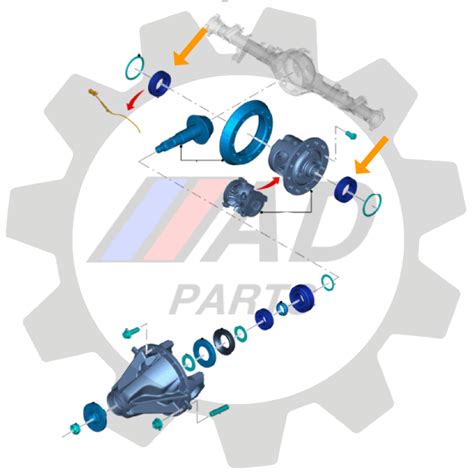 Rolamentos Pinhão Diferencial Traseiro Troller 2013 até 2022 kit