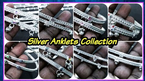 Silver Anklets Weightless Velli Kolusu Payal Design YouTube