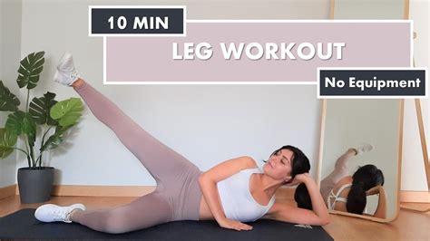 10 Min Beginner Leg Workout No Jumping No Equipment Youtube