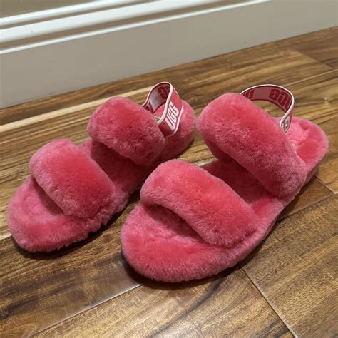 Pink Ugg Slipper Sandals Depop