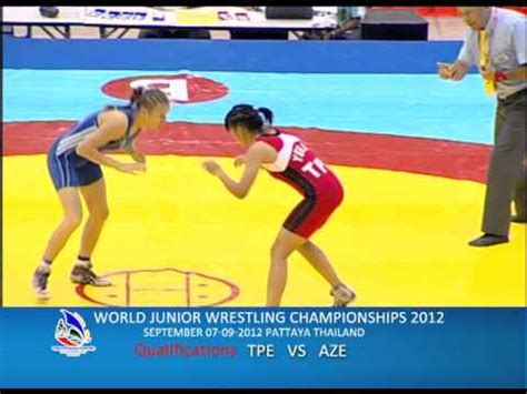 WORLD JUNIOR WRESTLING CHAMPIONSHIPS 2012 TPE VS AZE YouTube