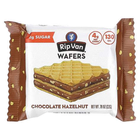 Rip Van Wafels Chocolate Hazelnut 6 Pack 0 78 Oz 22 G Each